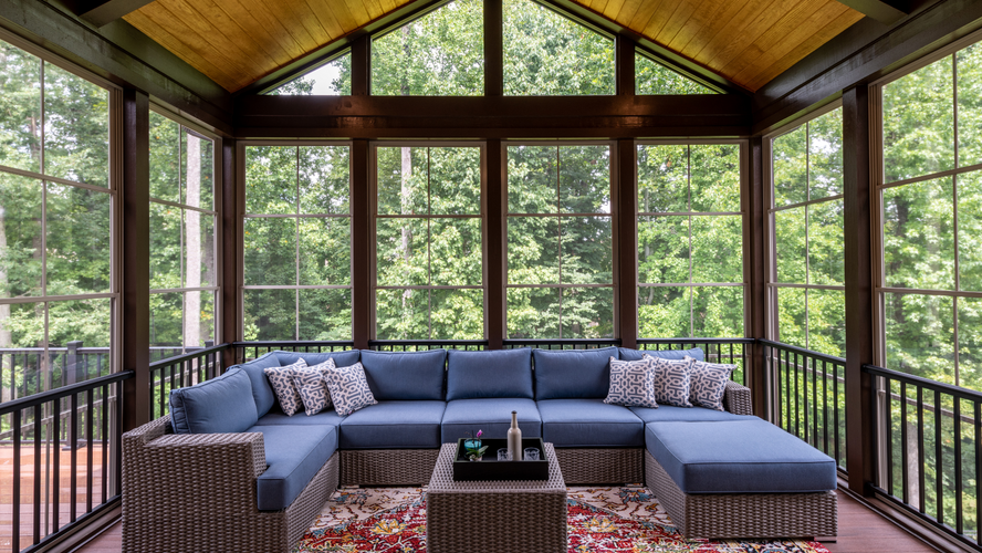 Screened porch cost breakdown by size and build type