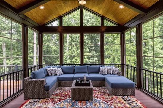 Screened porch flooring options compared for durability and comfort