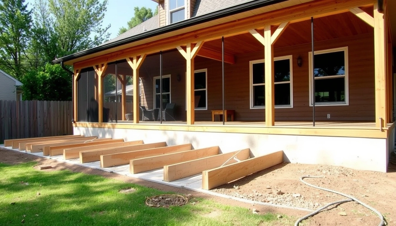 How to build a screened porch foundation and subfloor How to build a screened porch foundation and subfloor