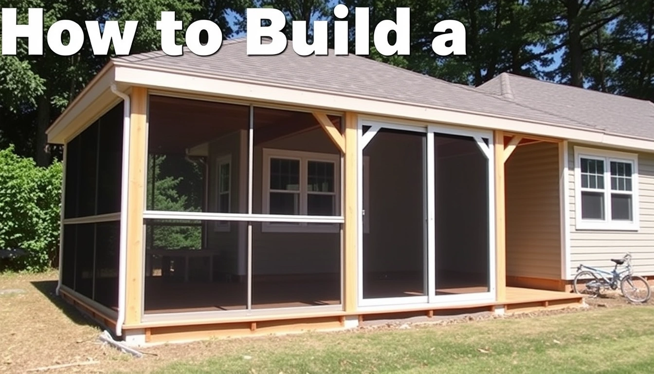 How to build a screened porch foundation and subfloor How to build a screened porch foundation and subfloor