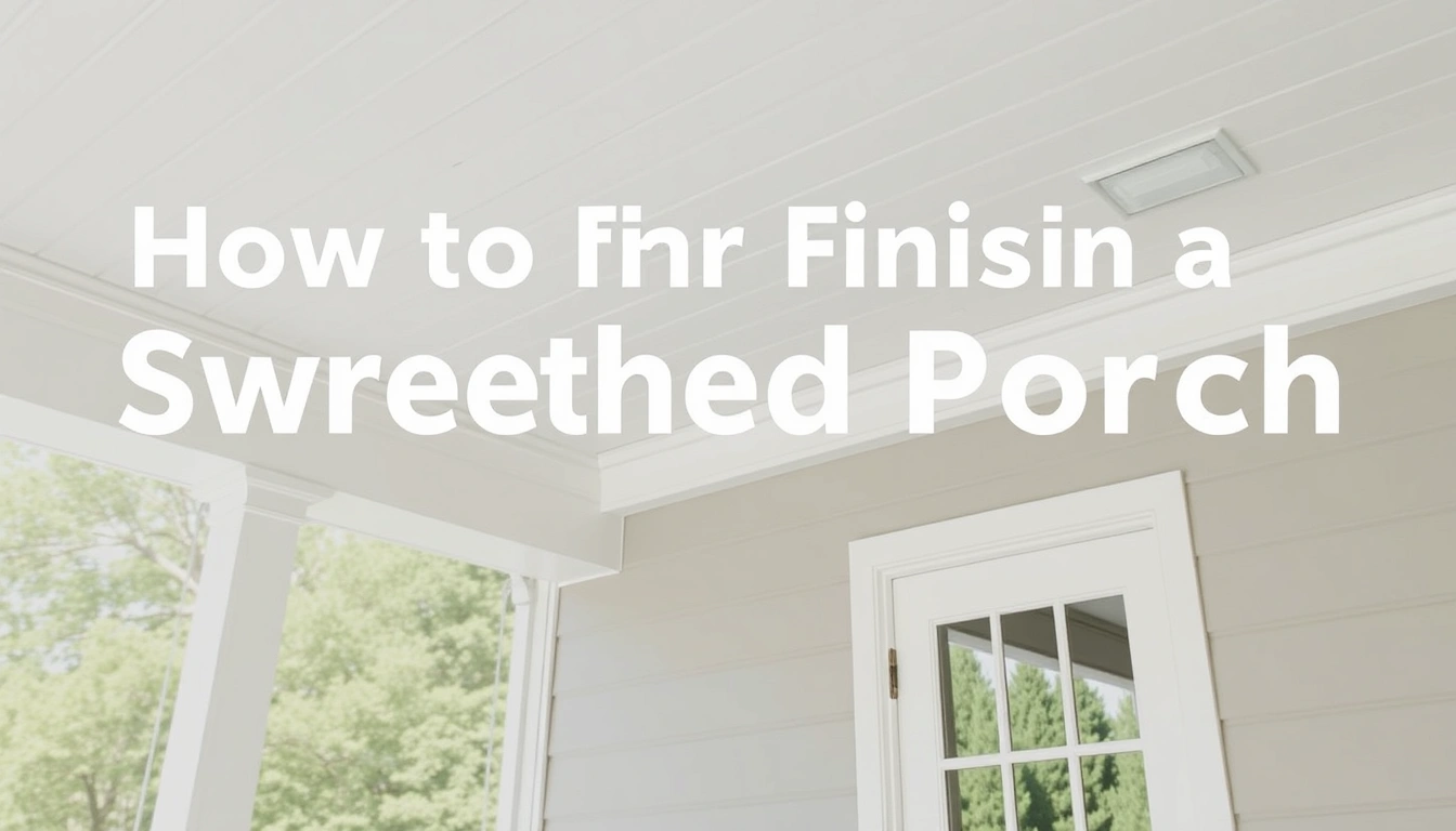 How to finish a screened porch ceiling, trim, and door details How to finish a screened porch ceiling, trim, and door details