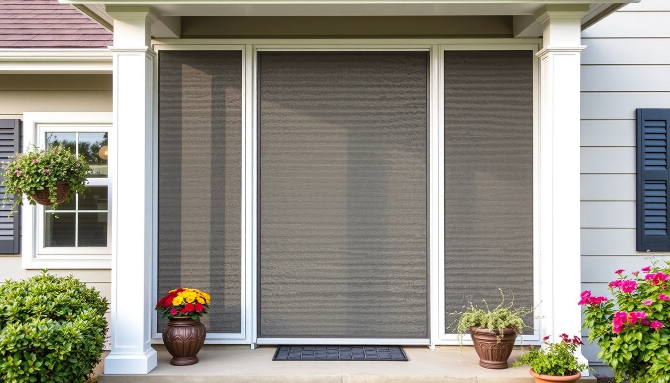 How to install screening panels on a porch frame