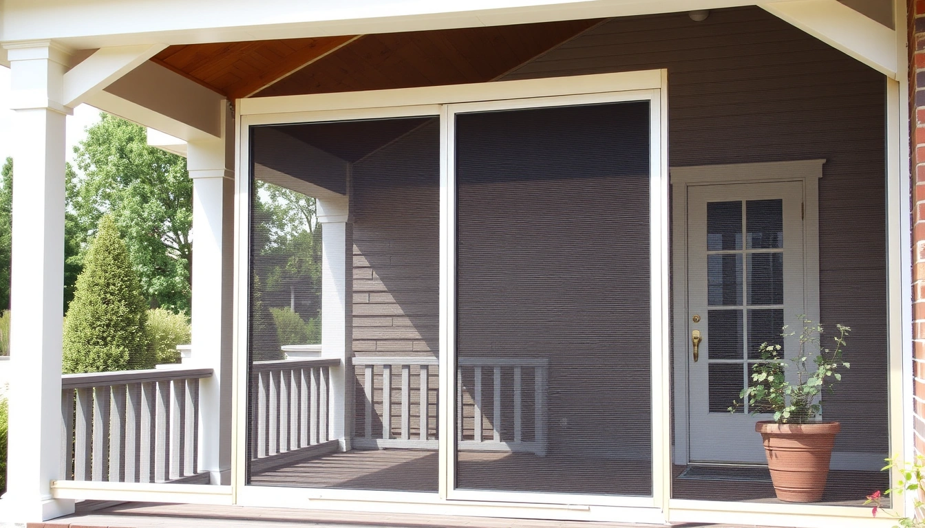 How to install screening panels on a porch frame