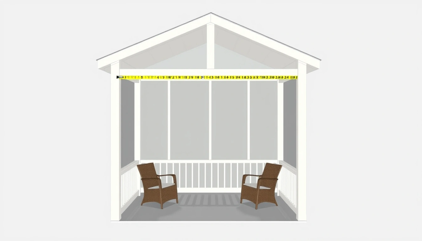 How to measure and plan a screened porch layout