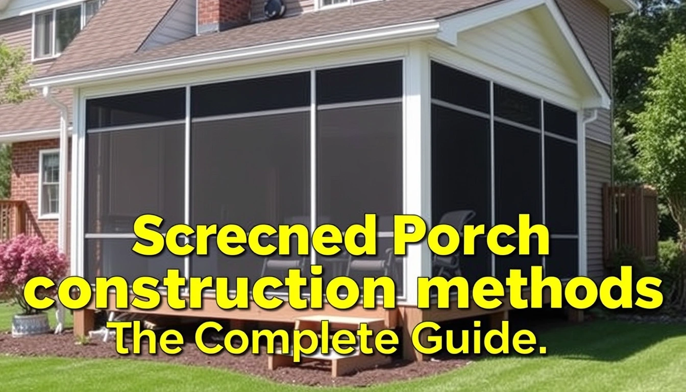 Screened porch construction methods — The Complete Guide Screened porch construction methods — The Complete Guide