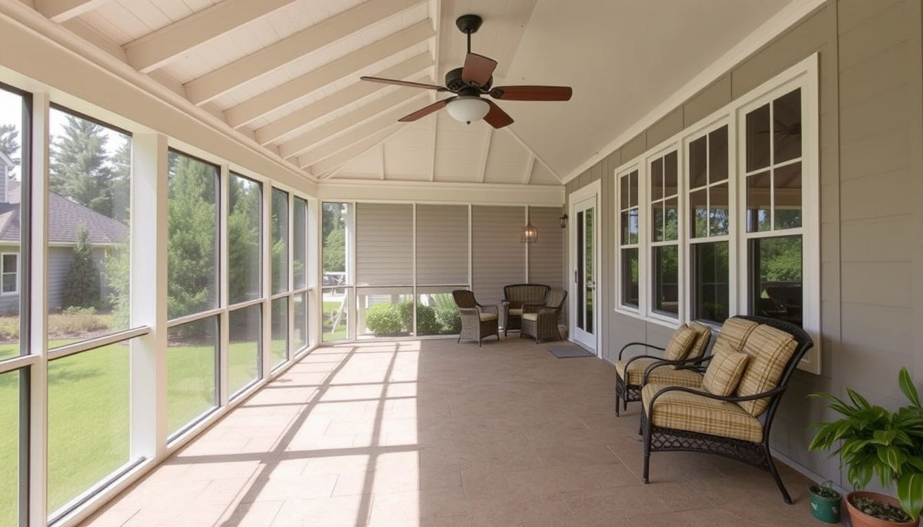 Screened porch project timeline from design to completion